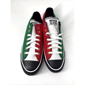Converse By YOU Colorblock Canvas Sneakers Men 10 Women 12 Italy Green White Red